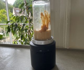 KitchenAid Cordless Blender making hummus