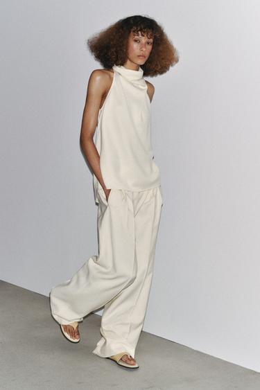 Zw Collection Flowy Halter Top