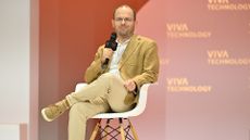 Former GitHub CEO and founder of Entire Thomas Dohmke pictured during a Q&A session at the VivaTech technology startup and innovation fair at the Porte de Versailles exhibition center in Paris.