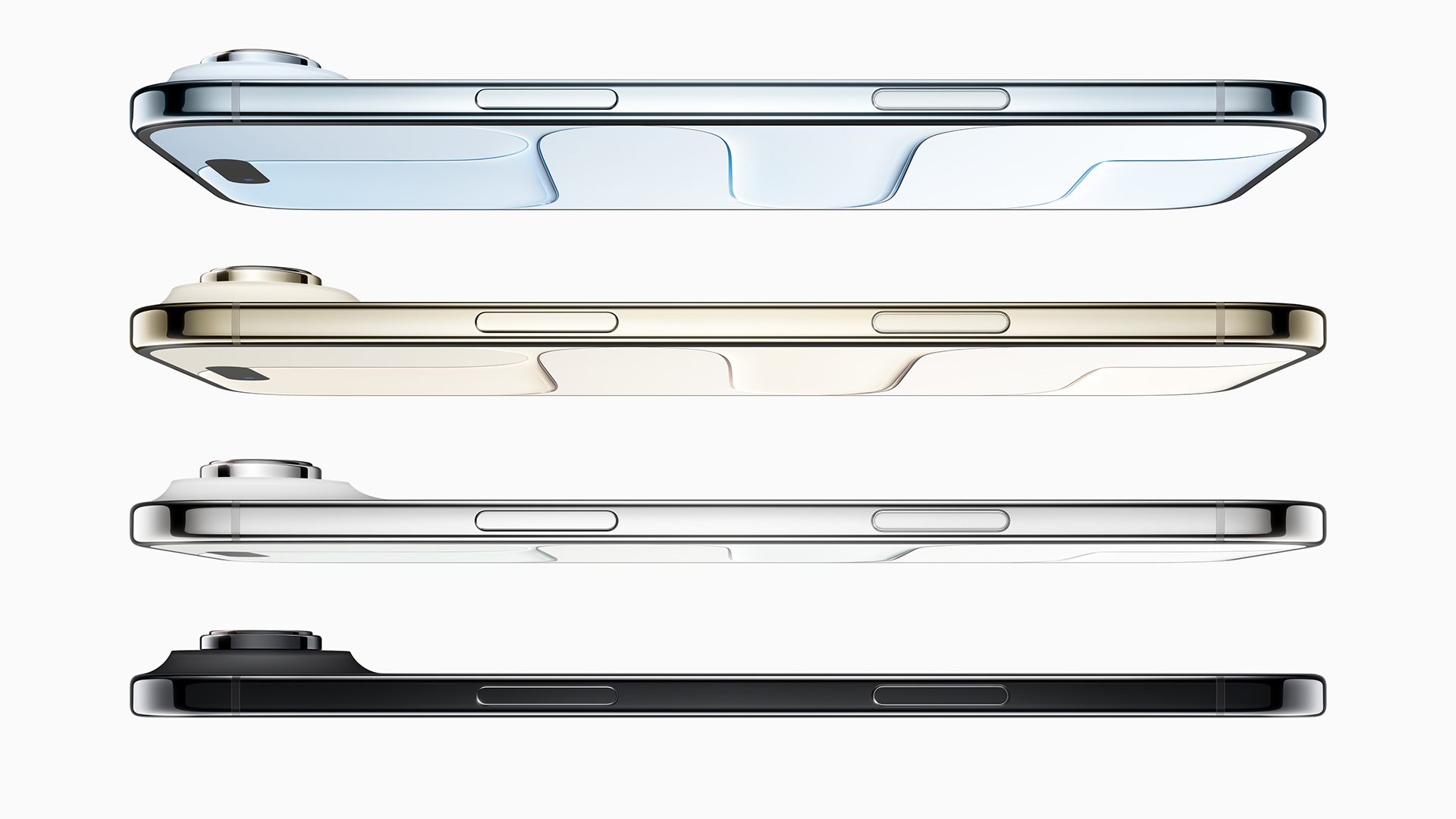 Apple iPhone 17 Air in multiple colours on white background