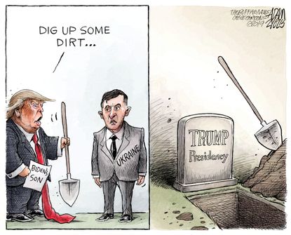 Political Cartoon U.S. Trump Ukraine impeachment&nbsp;