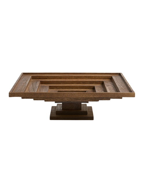 Eden Dark Oak Wooden Decorative Centerpiece Bowl