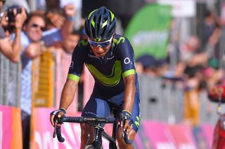 His attack foiled, Nairo Quintana finished fourth on stage 14 of the Giro d'Italia.