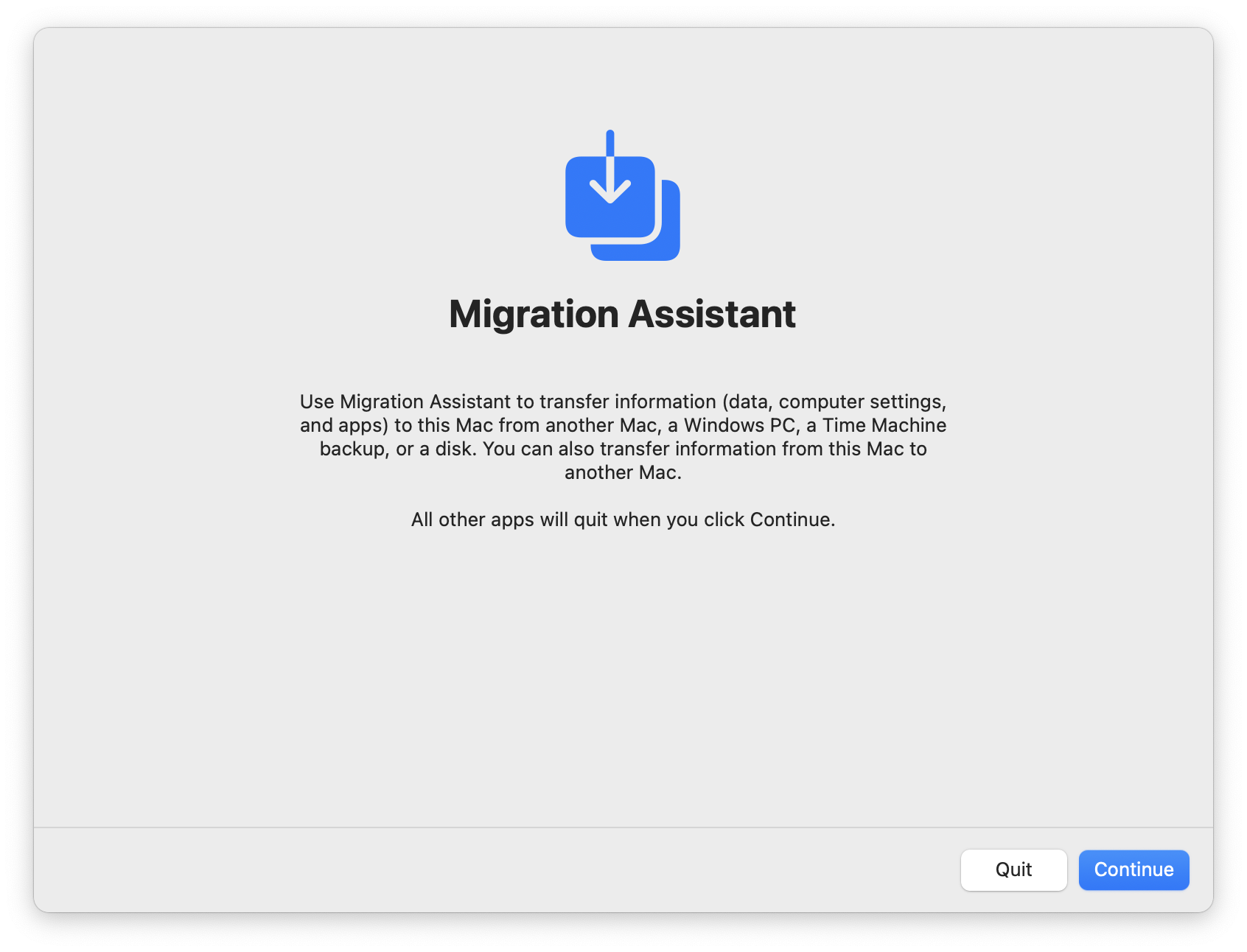 Migration Assistant