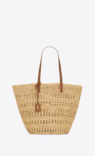 Panier Medium Bag in Raffia