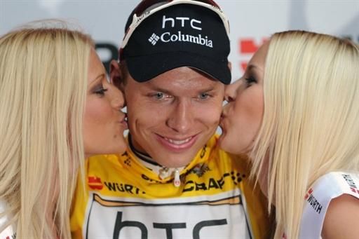 Tony Martin (HTC-Columbia) overtook Fabian Cancellara on the GC at Tour de Suisse.