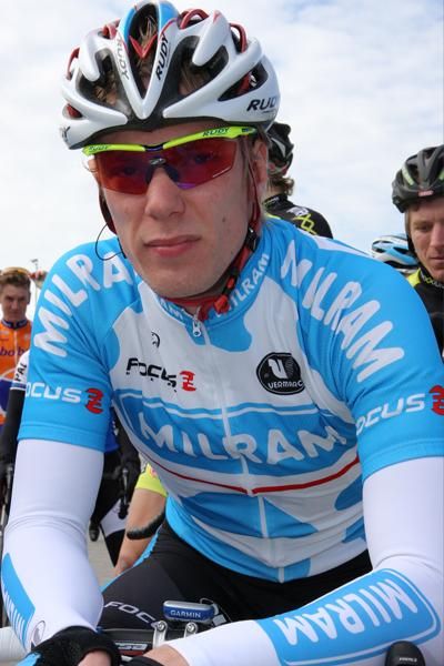 Wim Stroetinga (Team Milram) was another local rider with a good chance of winning.