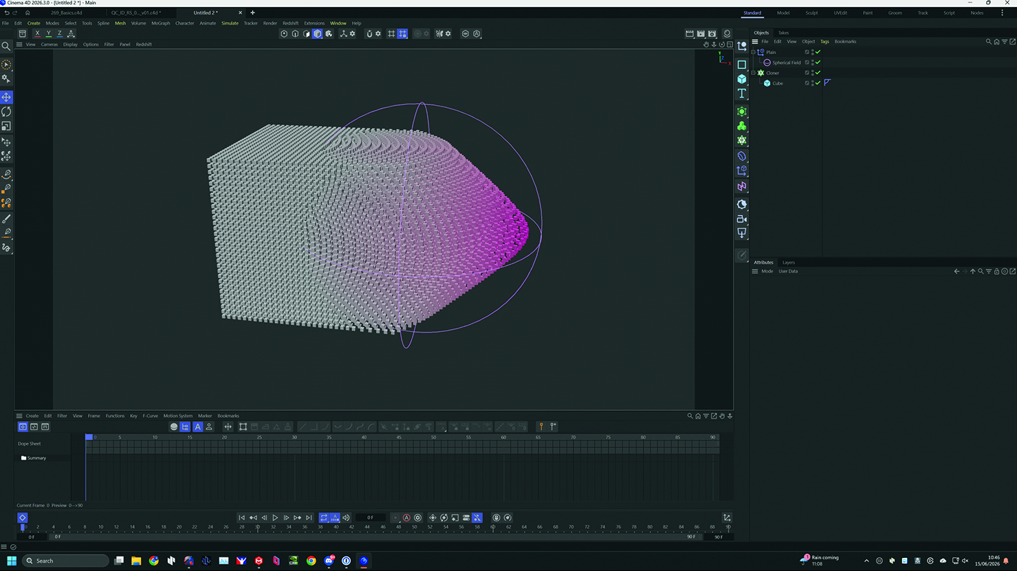 Animating 3D objects in 3D software