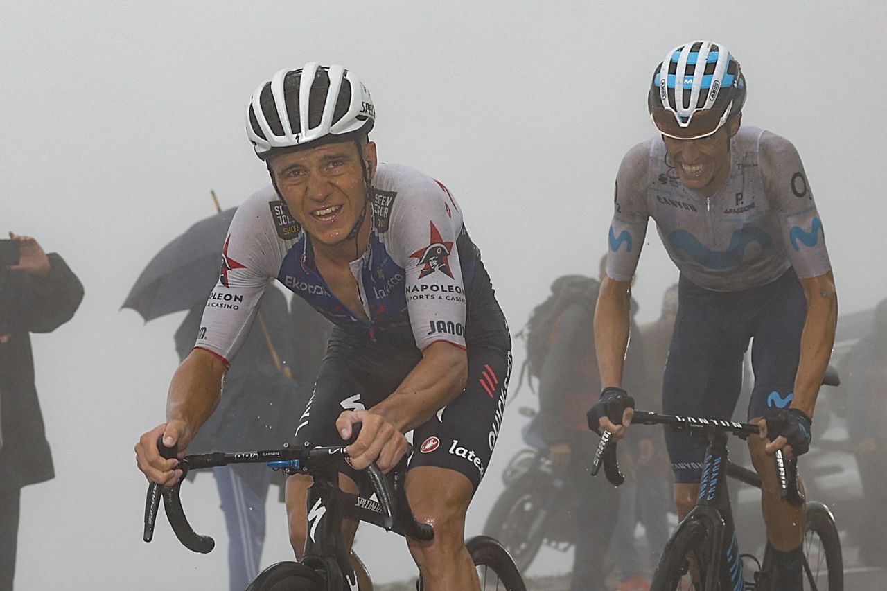 Vuelta Espana 2022 - 77th edition - 6th stage - Bilbao - Pico Jano 181,2 km - 25/08/2022 - Remco Evenepoel (BEL - Quick-Step Alpha Vinyl Team) - photo Rafa Gomez/SprintCyclingAgency&Acirc;&copy;2022