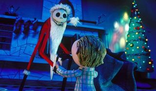 The Nightmare Before Christmas Santa Jack bringing presents