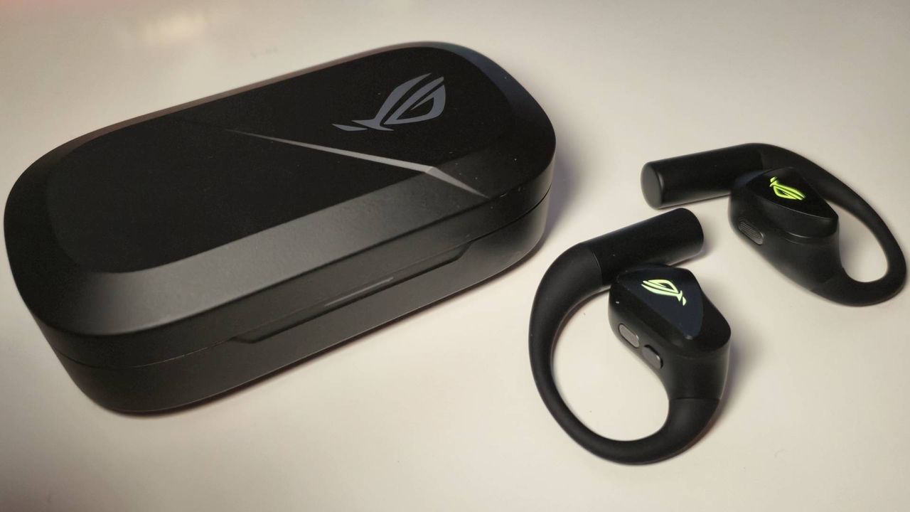 Asus ROG Cetra Open wireless gaming earbuds are as comfortable as they are flashy, but the audio sadly misses the mark