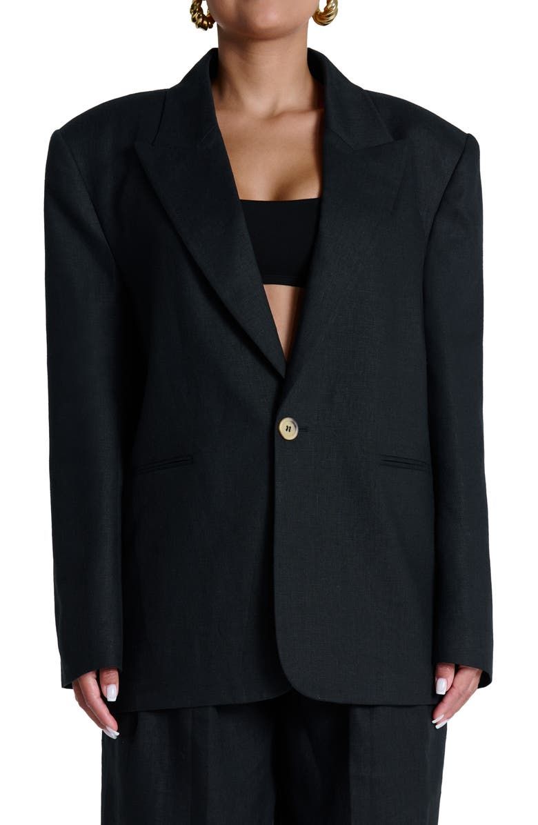 Oversize Linen Blazer