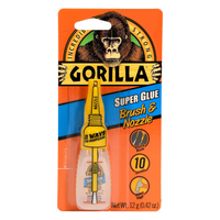 Gorilla Super Glue with Brush & Nozzle Applicator