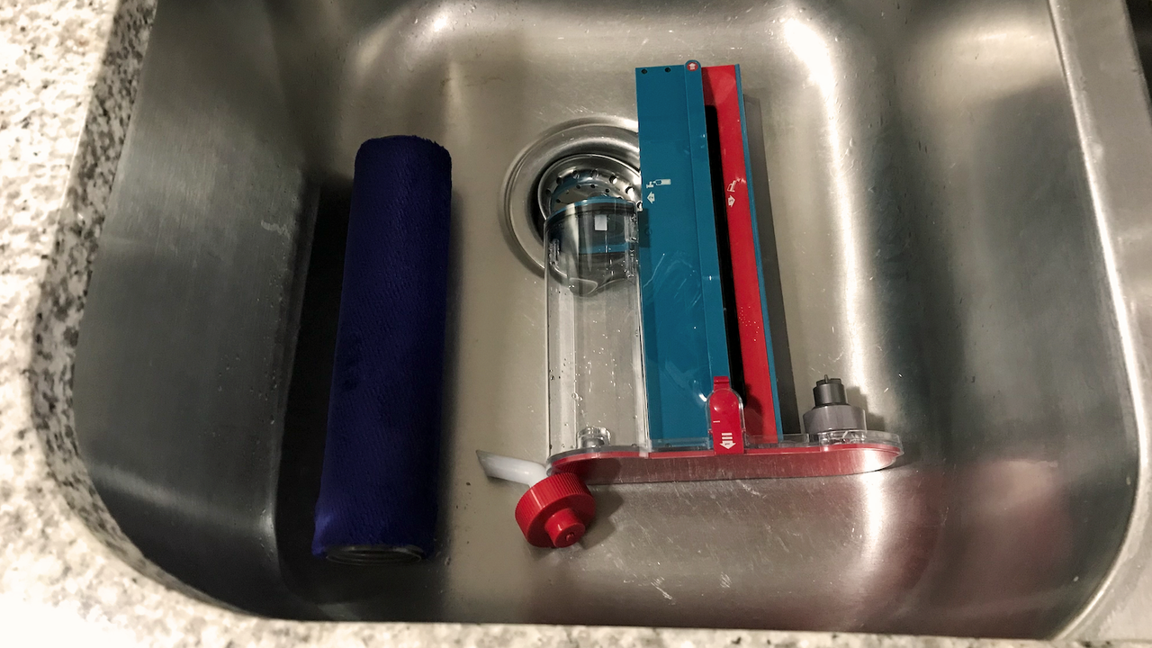 Dyson V15s Detect Submarine being tested in writer's home