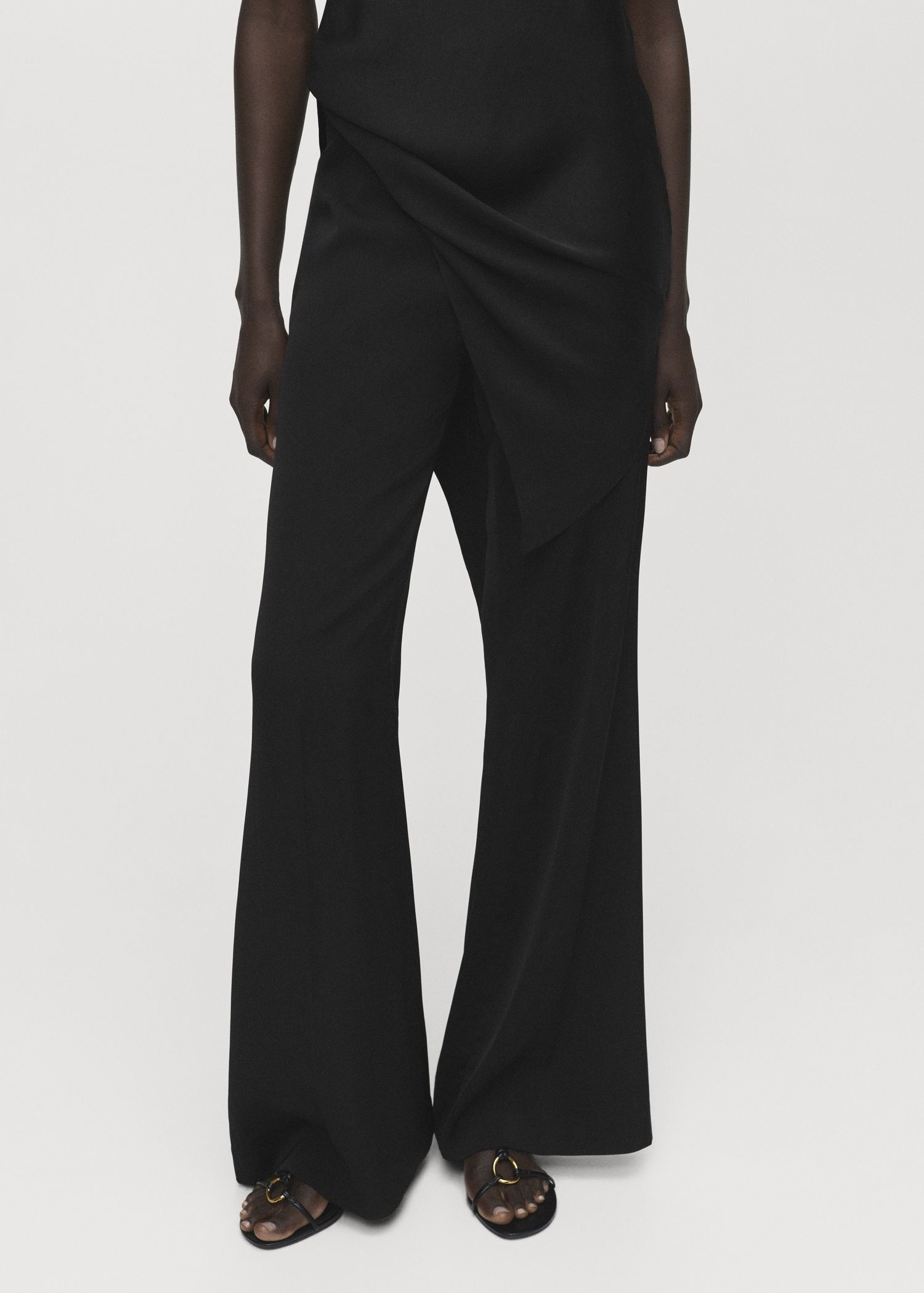 Long Flared Trousers - Women | Mango United Kingdom