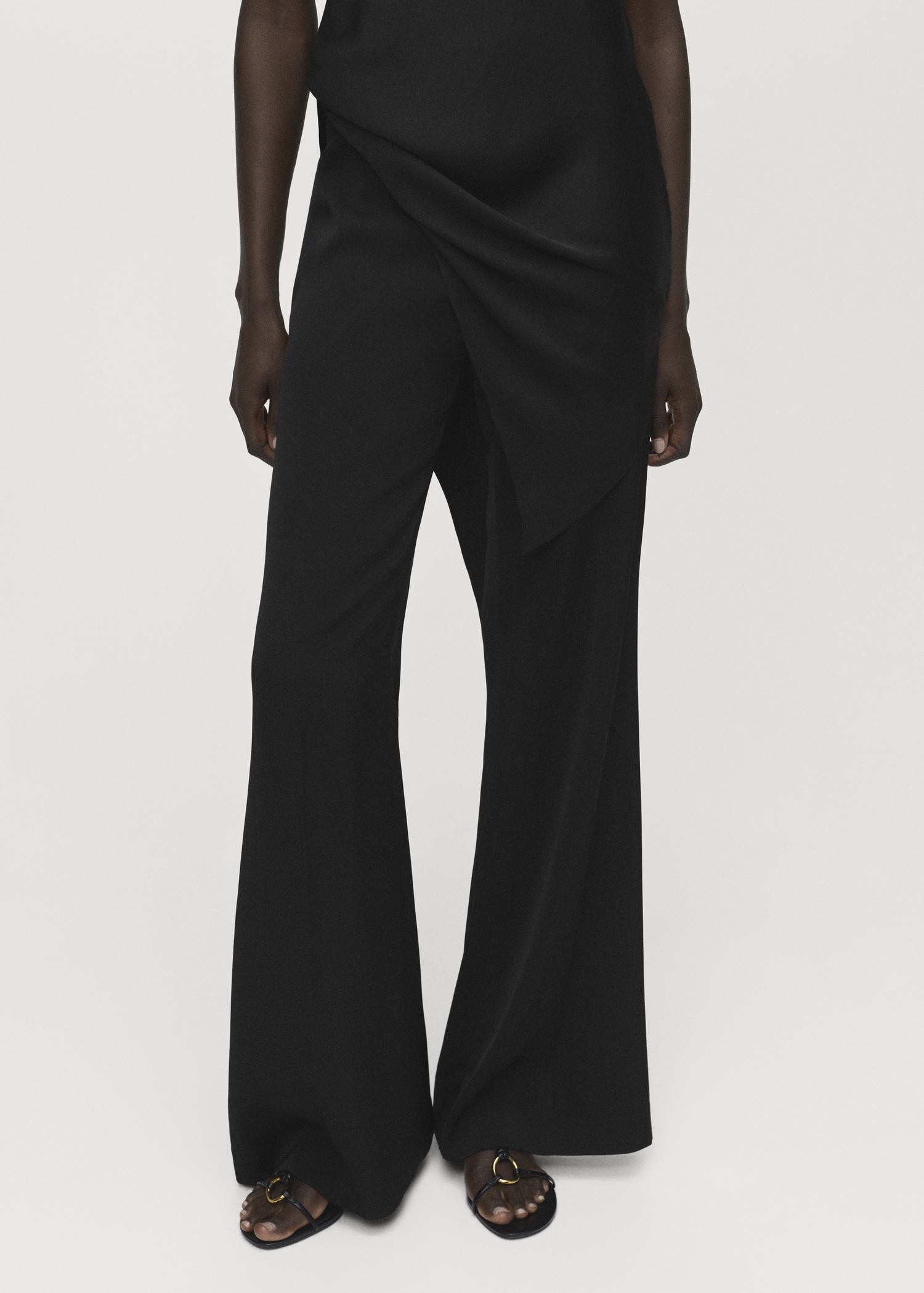 Long Flared Trousers - Women | Mango United Kingdom
