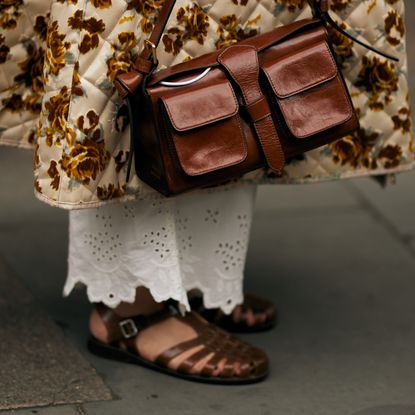 woman wearing fisherman sandals 