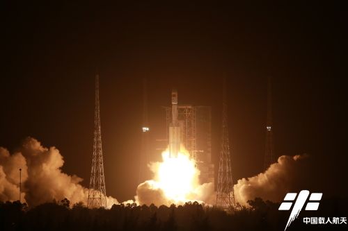 China conducted a test launch of a hypersonic vehicle in August 2021 using a Long March rocket, according to an Oct. 17, 2021, report in The Financial Times. This photo shows a Chinese Long March 7 rocket launching the Tianzhou-2 cargo ship to the country&#039;s Tianhe module, the core of the new Tiangong space station, from Wenchang Satellite Launch Center on Hainan Island on May 29, 2021.