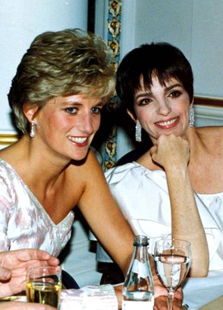 Princess Diana with Liza Minnelli