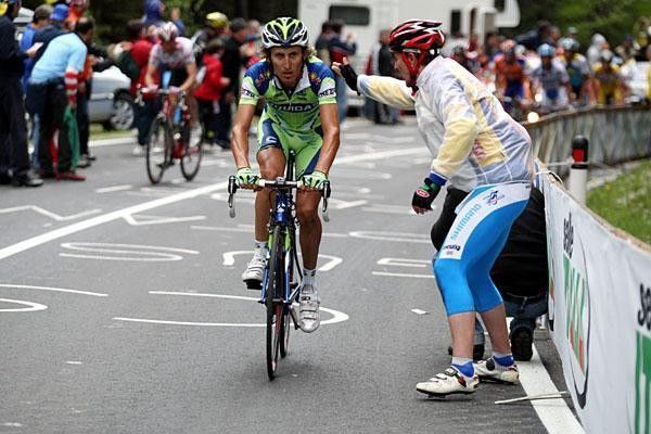 Franco Pellizotti (Liquigas) attacked the others in the end