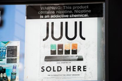 A Juul vaping ad.