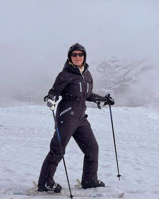 Emma Hoareau wears Free People ski suit