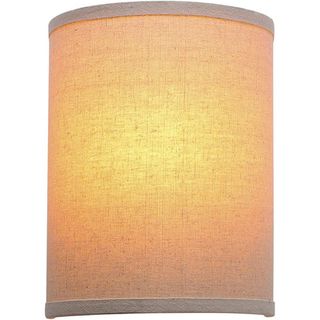 cream fabric wall light