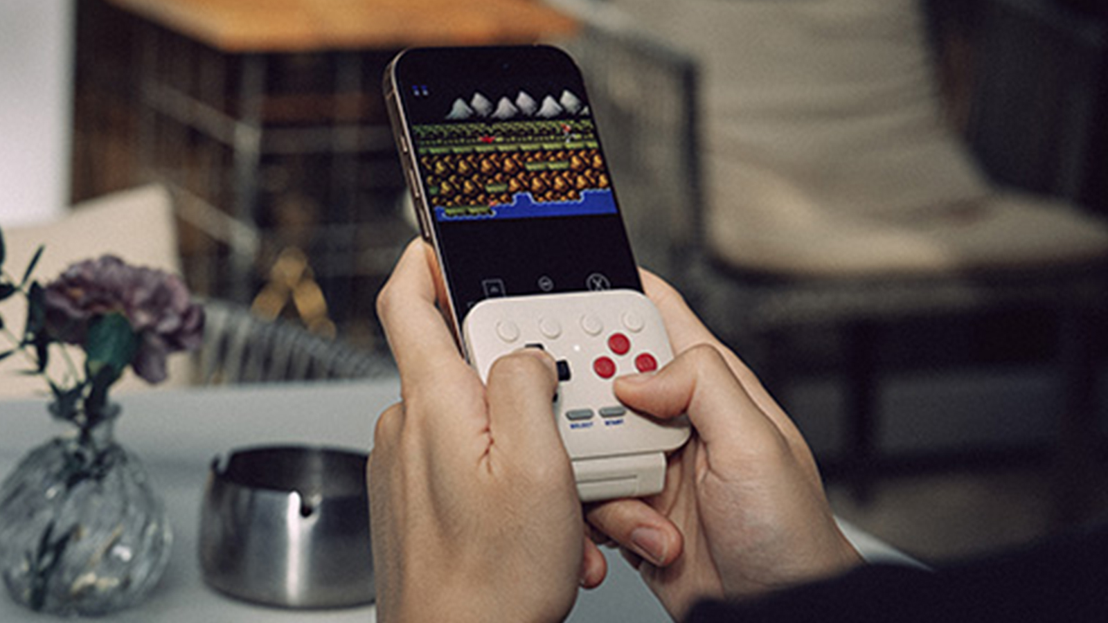 A retro controller for a smart phone