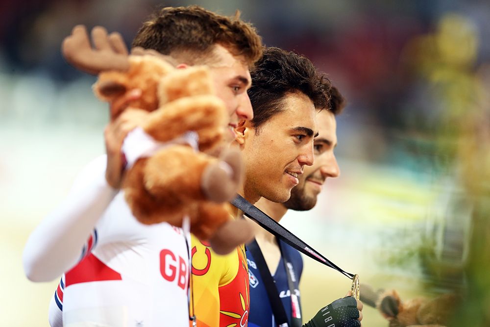 Alberto Torres (Spain) wins the men's Omnium - podium
