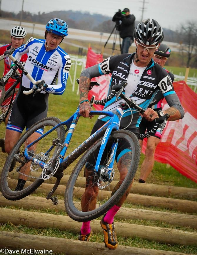 Ben Berden (Raleigh Clement) chasing Johnson with Craig, Powers, and Owen