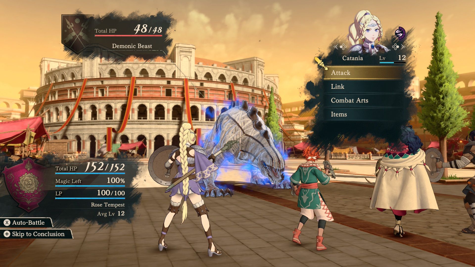 Clash Battle en Fire Emblem: Fortune's Weave