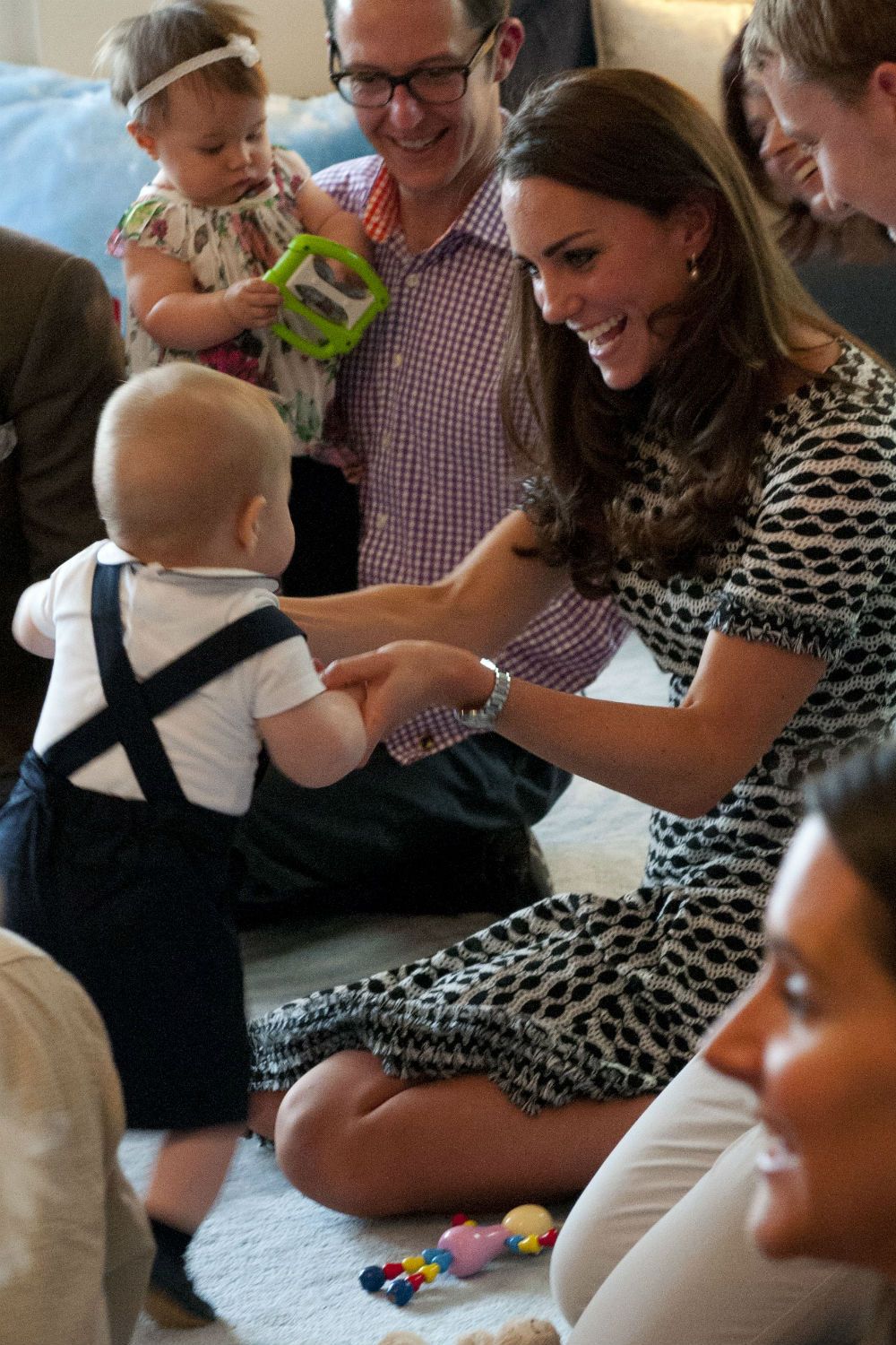 Kate Middleton and Prince George in New Zealand