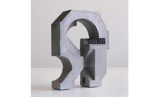 Umemoto is best known for his cubic, concrete, building-like sculptures