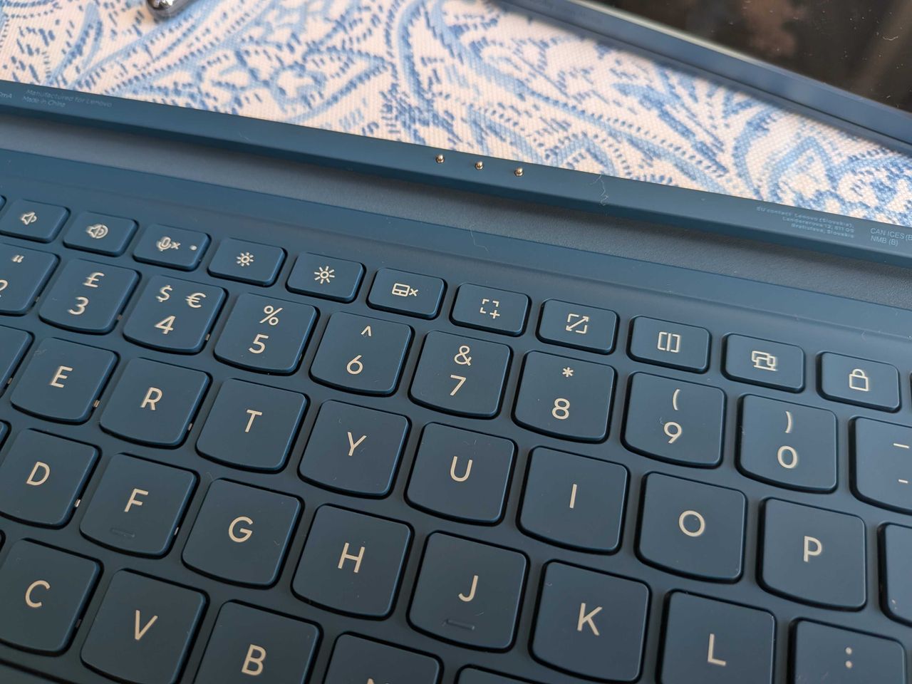 A Lenovo Yoga Tab Plus on a table