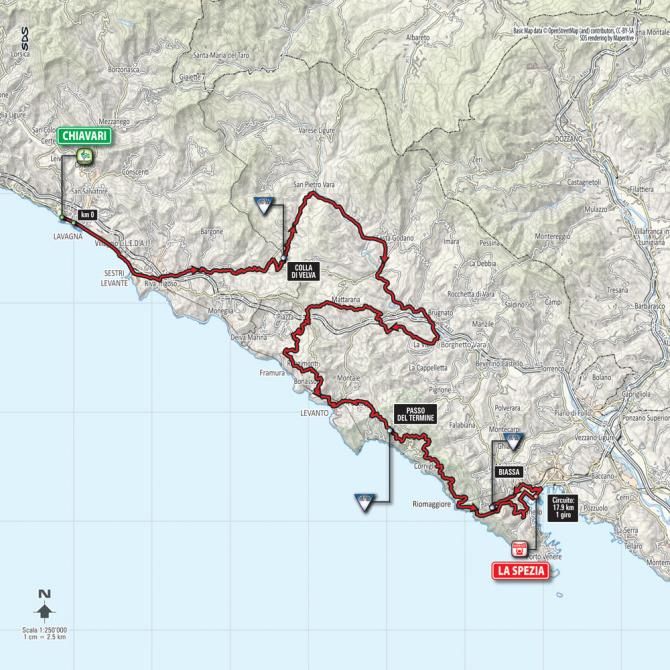 Giro d'Italia 2015: Stage 4 route map