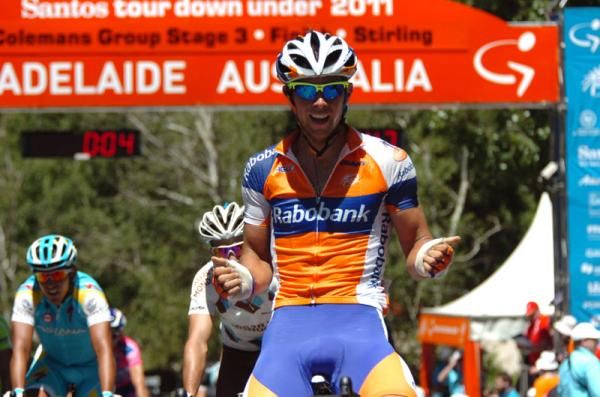 Michael Matthews (Rabobank Cycling Team) beats Greipel and Goss
