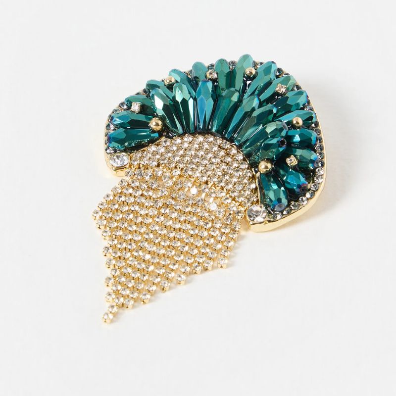 Oliver Bonas embellished brooch