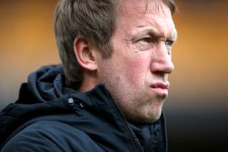 Graham Potter's Brighton sit two points clear of the drop zone but have won only twice in 18 league games