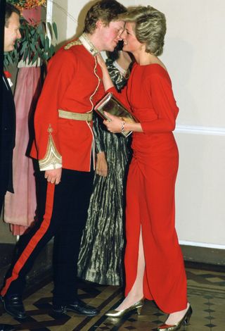 Earl Spencer and Princess Diana At The Birthright Red Ball