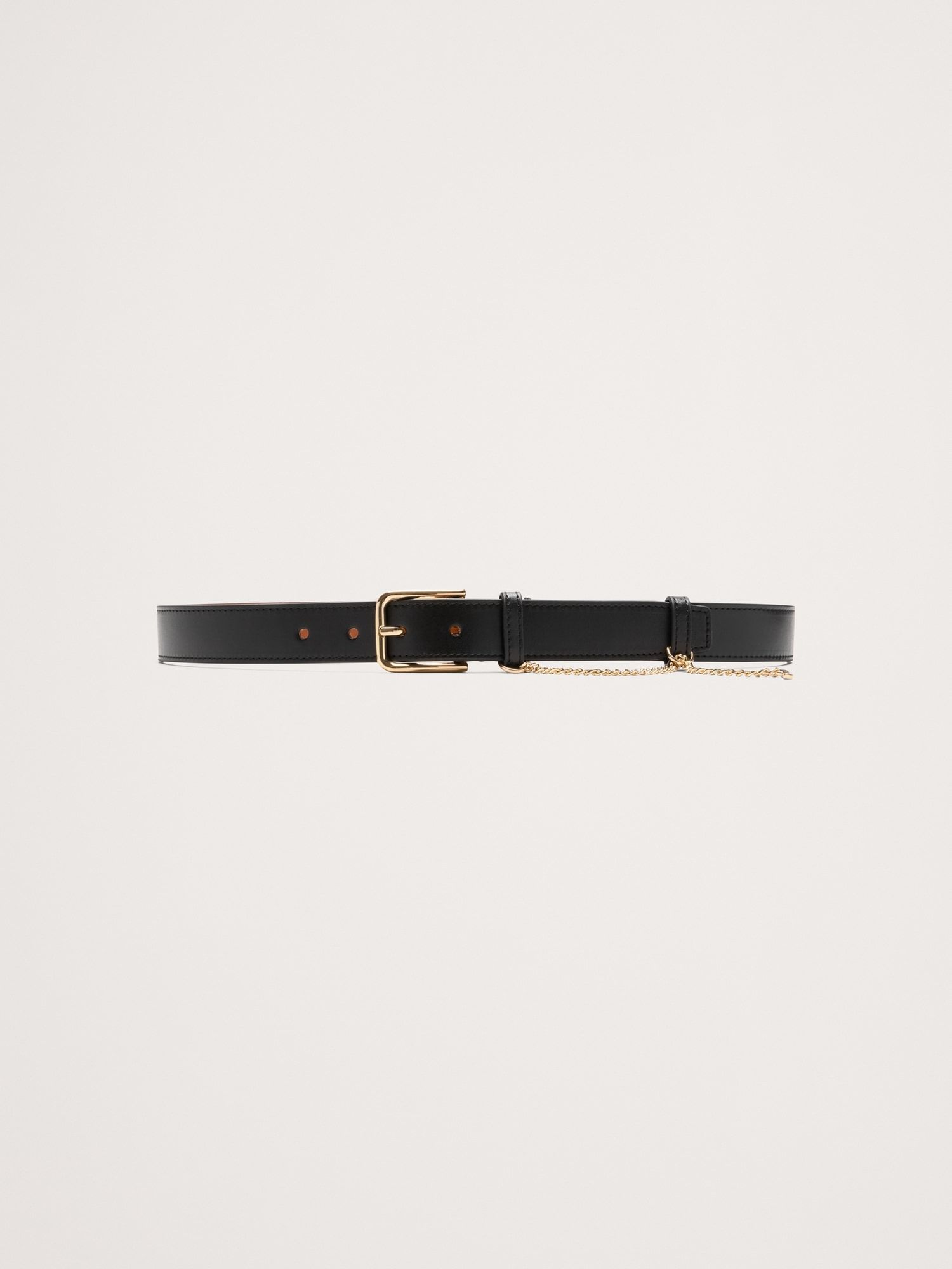 Leather Drop-Chain Belt