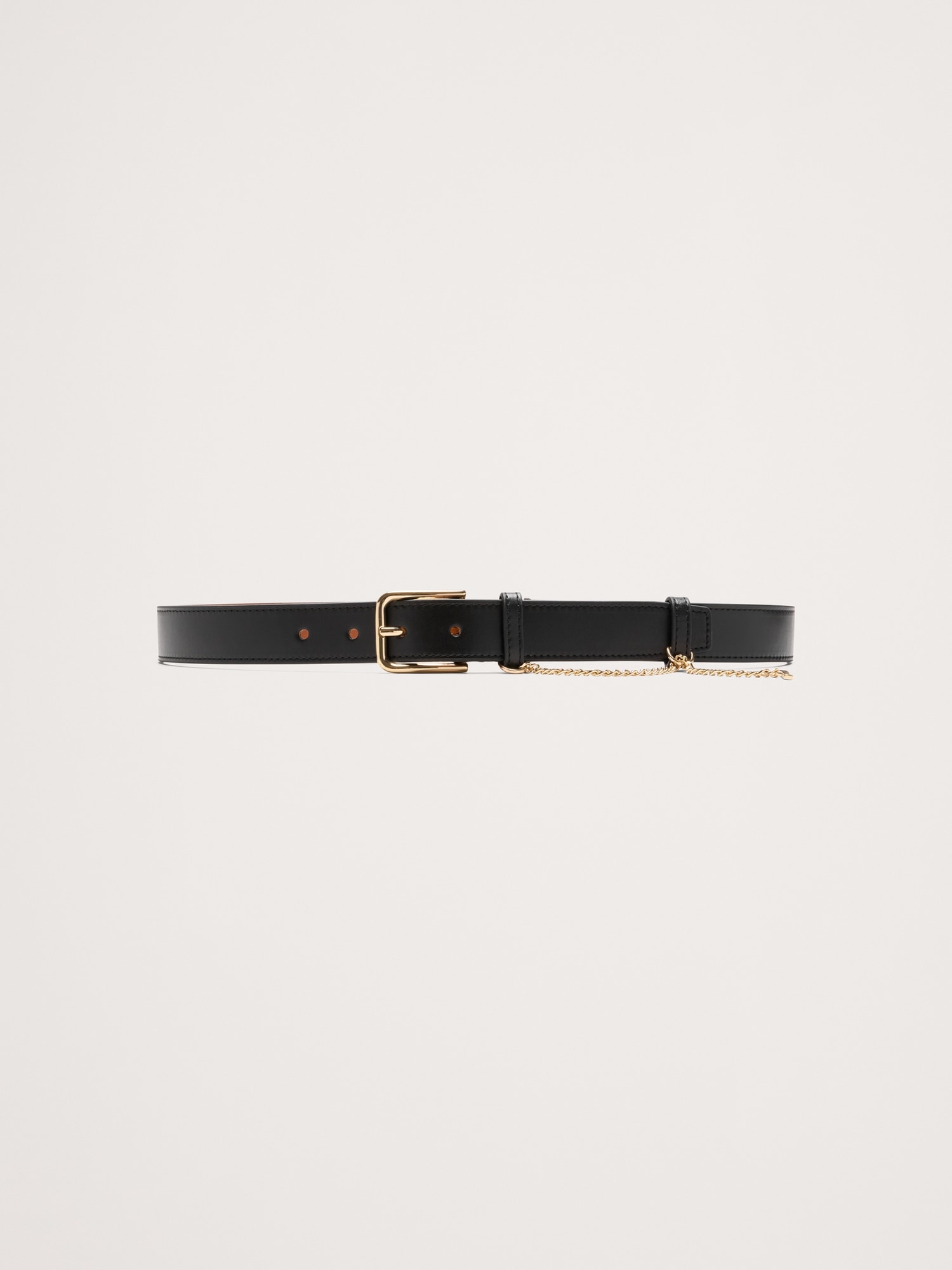 Leather Drop-Chain Belt