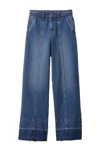 Gap High Rise Stride Seamed Wide-Leg Jeans