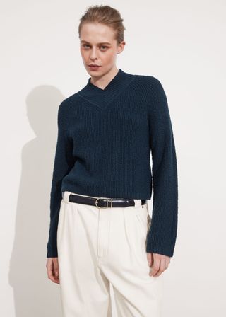 V-Cut Knit Jumper