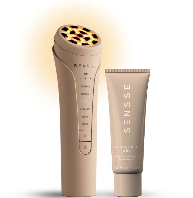 A product shot of the Sensse Firmify Radio LED Frequency Face Tool, on a white background