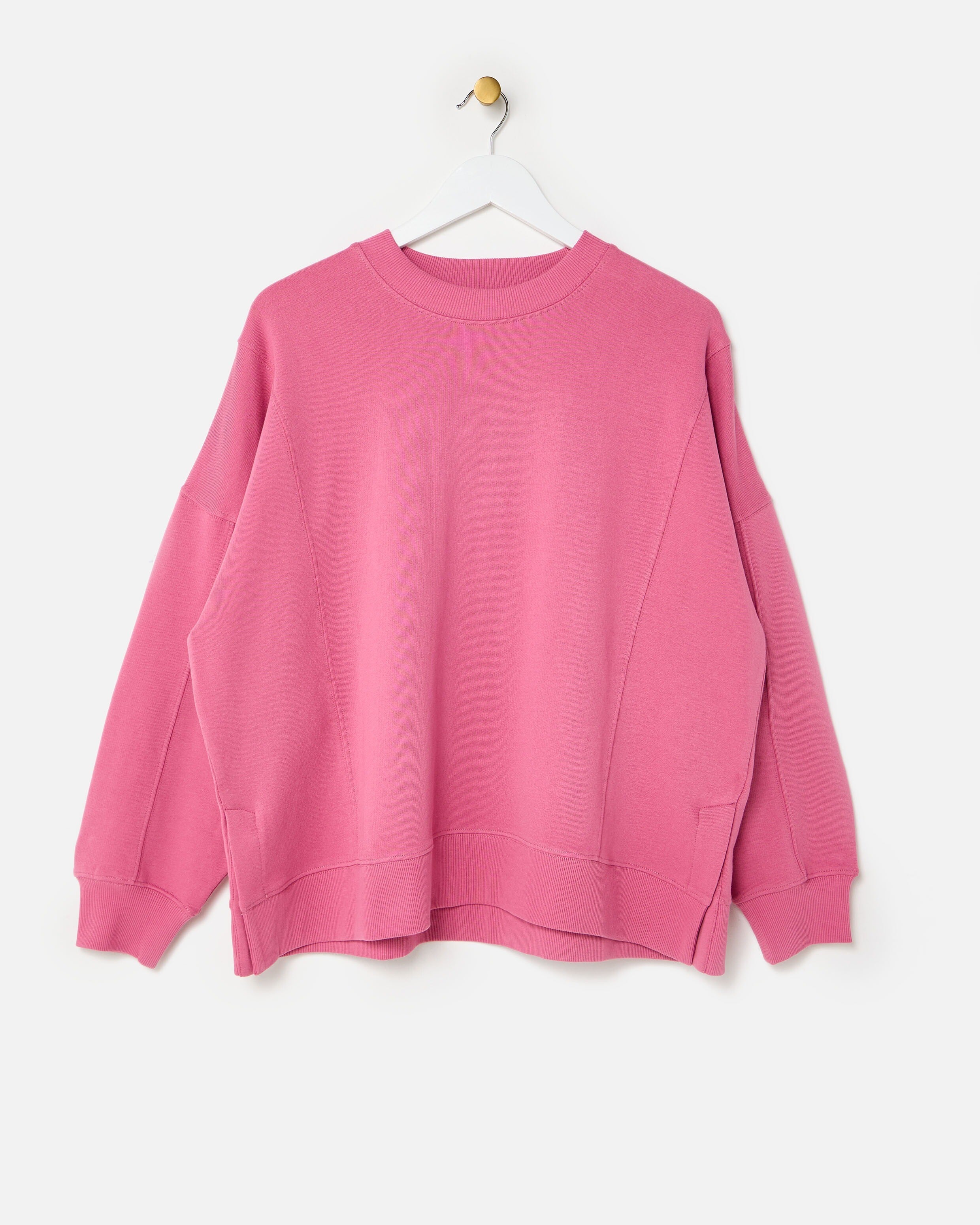 Pink Seam Detail Sweatshirt | Oliver Bonas
