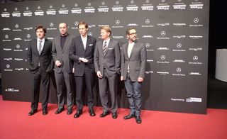 5 Men standing in a row