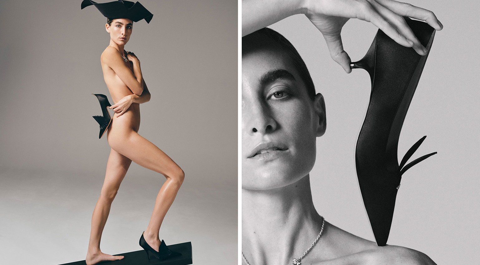 Dior SS26 Jonathan Anderson Dior Accessories on nude female model listing