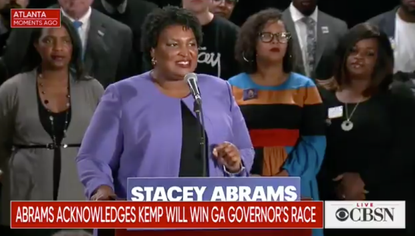 Georgia gubernatorial candidate Stacey Abrams.