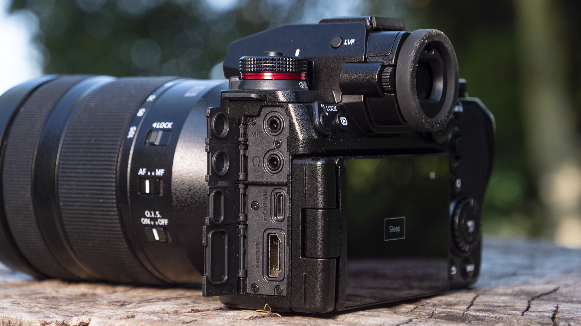 Panasonic Lumix S1 II mirrorless camera's connection ports