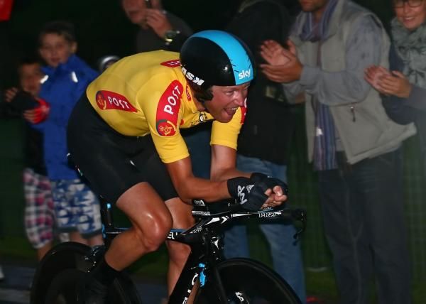 Race leader Lars Petter Nordhaug lost the yellow jersey in the time trial